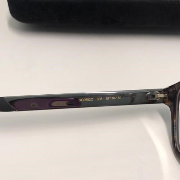 Gucci GG0692O 005 – Havana Green Rectangular | 57-16-150 | New Authentic” - Picture 11 of 12